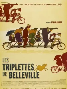 疯狂约会美丽都 Les triplettes de Belleville (2003) 佳丽村三姊妹(港)/佳丽村三姐妹(台)/美丽城三重唱/法国/比利时/加拿大/豆瓣: 8.7